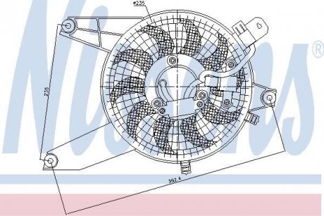 Вент-р HY TERRACAN(01-)2.9 CRDi(+)[OE 97643-H1600] NISSENS 85370