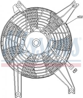 Вент-р MT MONTERO(00-)2.5 TD(+)[OE MR360801] NISSENS 85383