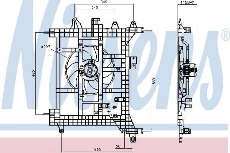 Вент-р RN DUSTER(10-)1.5 dCi(+)[OE 8200880554] NISSENS 85711