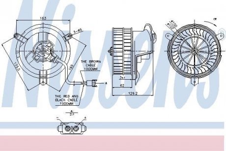 Вент.пічки MB 190 W 201(82-)2.0 D(+)[OE 2018200842] NISSENS 87035