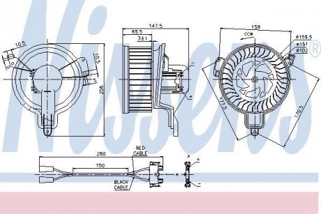 Вентилятор салону NISSENS 87048