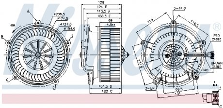 Вентилятор салону NISSENS 87119