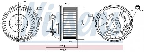 Вентилятор салону NISSENS 87187