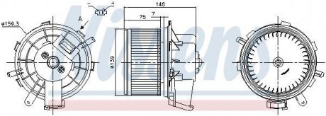 Вентилятор FIAT DUCATO (250) (06-) 2.3 JTD NISSENS 87290