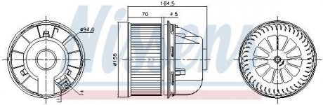 Вентилятор салону NISSENS 87313