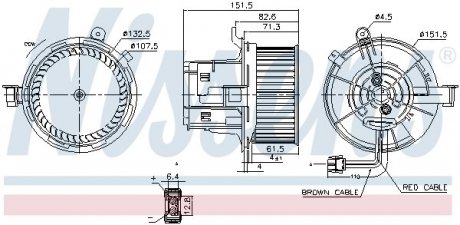 Вентилятор салону NISSENS 87406