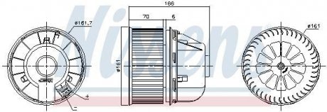 Вентилятор салону NISSENS 87489