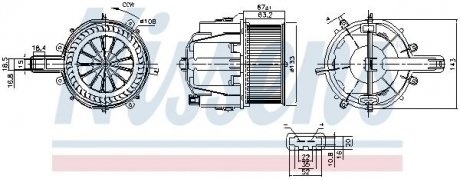 Вентилятор PORSCHE 911 (991) (12-) 4.0 GT3 RS NISSENS 87759