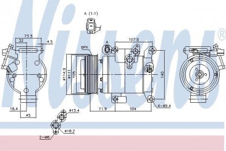 Компресор кондиціонера First Fit NISSENS 890045