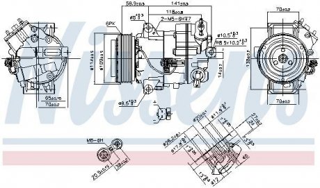 Компресор OPEL MERIVA B (10-) 1.6 CDTi NISSENS 890263