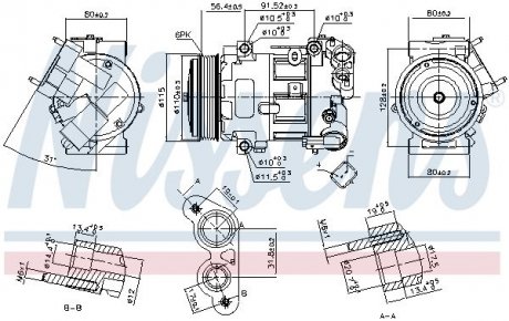 Компресор кондиціонера NISSENS 890324