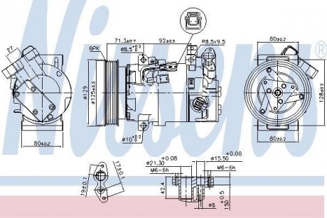 Компресор NISSAN MICRA / MARCH (K14) (16-) 1.5 dCi NISSENS 890586