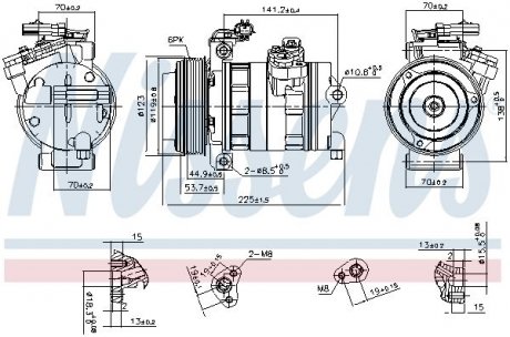 Компресор DODGE NITRO (07-) 2.8 CRD NISSENS 890662