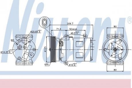 Компресор кондиціонера First Fit NISSENS 89072 (фото 1)