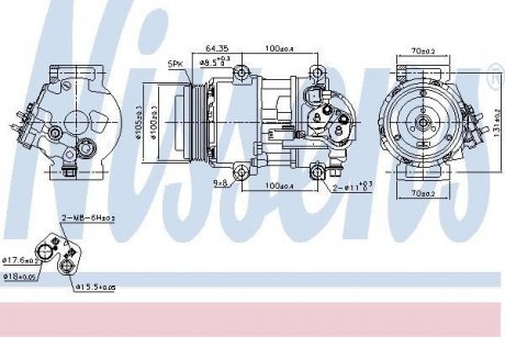 Компресор кондиціонера First Fit NISSENS 89089