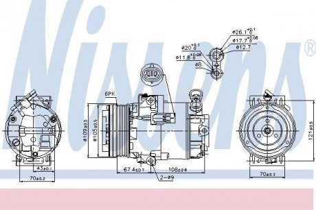 Компресор кондиціонера NISSENS 89222