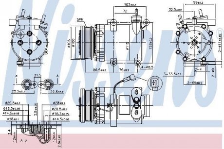 Компресор VOLVO NISSENS 89327