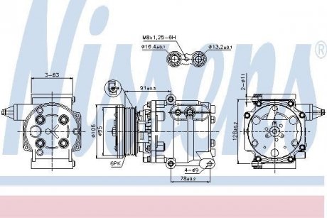 Компресор кондиціонера NISSENS 89358