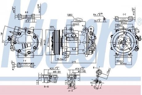 Компресор PEUGEOT 508 (10-) 2.0 HDi NISSENS 89362