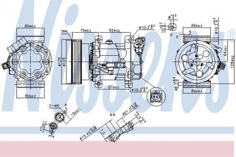 Компресор RENAULT TWINGO II (07-) 1.5 dCi NISSENS 89372