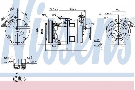 Компресор FIAT FREEMONT (JF) (11-) 2.0 JTD NISSENS 89397 (фото 1)