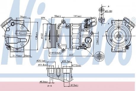 Компресор OP INSIGNIA(08-)2.0 i 16V TURBO(+)[OE 13232305] NISSENS 89420