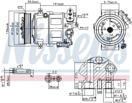 Компресор кондиціонера NISSENS 89497