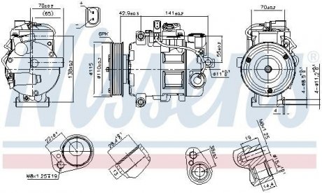 Компресор AUDI A 7 / S 7 (4G) (10-) 3.0 TDi NISSENS 89513 (фото 1)