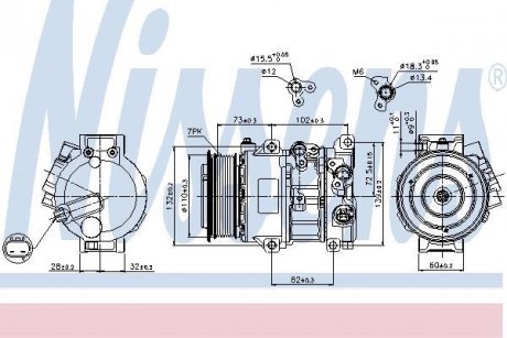 Компресор кондиціонера NISSENS 89516