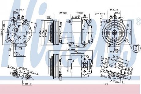 Компресор FORD TRANSIT (TT9) (06-) 2.4 TDCI NISSENS 89569