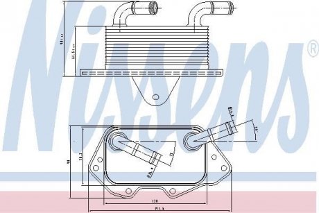 Масл.рад. AI A 4/S 4(00-)3.2 FSI(+)[OE 06E117021G] NISSENS 90662