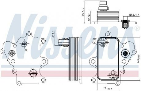 Радіатор оливний First Fit NISSENS 90885