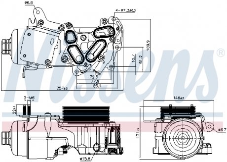 Масляный Радіатор PEUGEOT EXPERT III (K0) (16-) 1.6 HDI NISSENS 91124