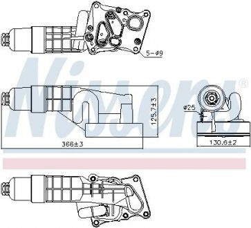 MB SLK-CLASS W 172 (11-) SLK 200 Масляний Радіатор NISSENS 91 197