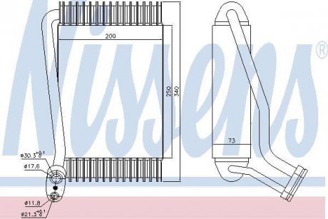 Випарник AI A 4/S 4(94-)1.6 i(+)[OE 8D1.820.103 A] NISSENS 92143