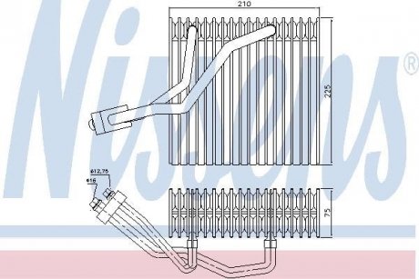 Випарник AI A 3/S 3(96-)1.6 i(+)[OE 1J1.820.103 A] NISSENS 92176