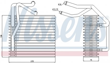 Випарник PT PARTNER(96-)1.1 i(+)[OE 6444.B9] NISSENS 92205