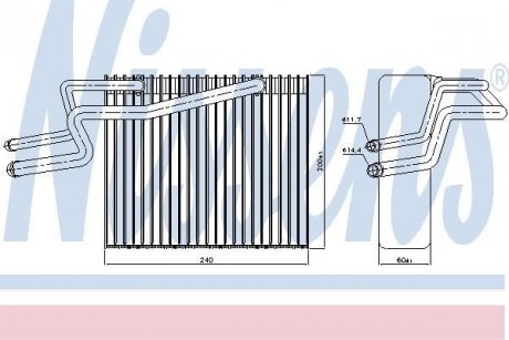 Випарник кондиціонера NISSENS 92215