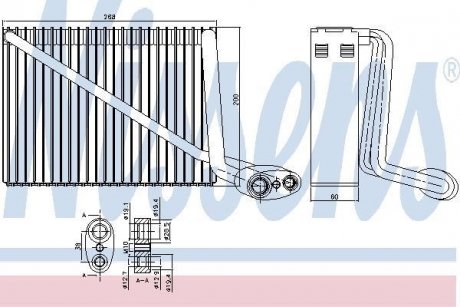 Випарник AI A 4/S 4(94-)1.6 i(+)[OE 8D1.820.103 B] NISSENS 92272