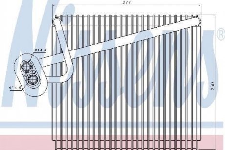 Випарник HY i30(07-)1.4 i 16V(+)[OE 97140-1H500] NISSENS 92289