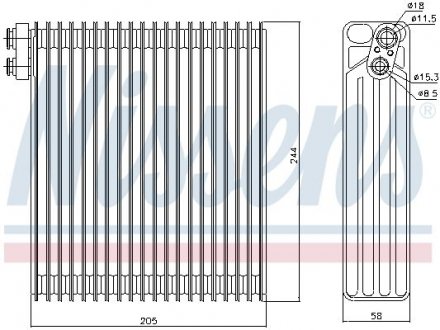 Випарювач кондиціонера NISSENS 92302