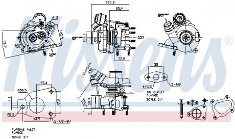 Турбіна OPEL/RENAULT VIVARO/TRAFIC 2.0 CDTi M9R 06- (вир-во) NISSENS 93139