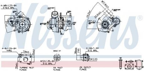 Турбіна FIAT DUCATO (250) (06-) 2.3 JTD (вир-во) NISSENS 93158