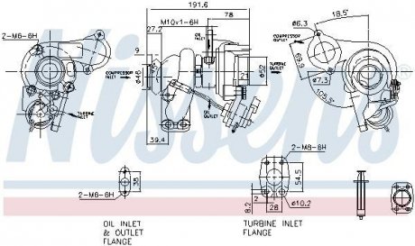 Турбіна FORD/PSA 1.4HDI/1.6HDI/1.5TDCi (вир-во) NISSENS 93232 (фото 1)