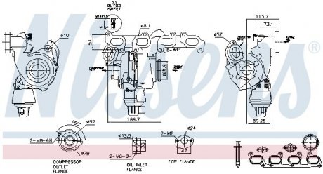 Турбіна VAG 2.0 TDI 6/2003 -> 8/2012 (вир-во) NISSENS 93285