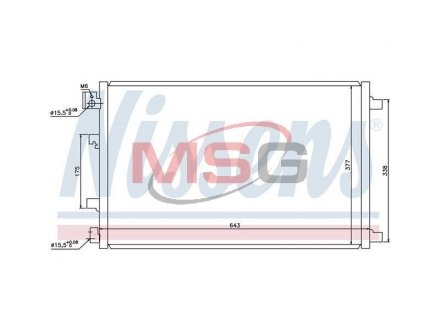 Конденсер NS QASHQAI(07-)1.6 16V[OE 92100-JD000] NISSENS 940038