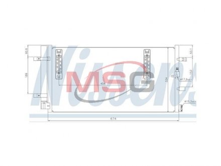 Радіатор кондиціонера First Fit NISSENS 940042