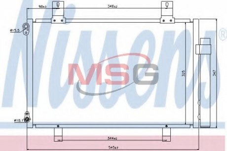 Конденсер SZ SWIFT(05-)1.2 i 16V(+)[OE 95310-63J00] NISSENS 940057