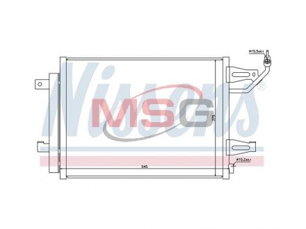 Конденсер MCC SMART FORFOUR(04-)1.1 i(+)[OE MR568975] NISSENS 940067