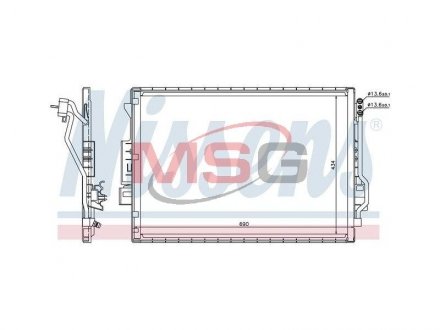 Конденсор кондиціонера MERCEDES S-CLASS W 221 (05-) (вир-во) NISSENS 940137